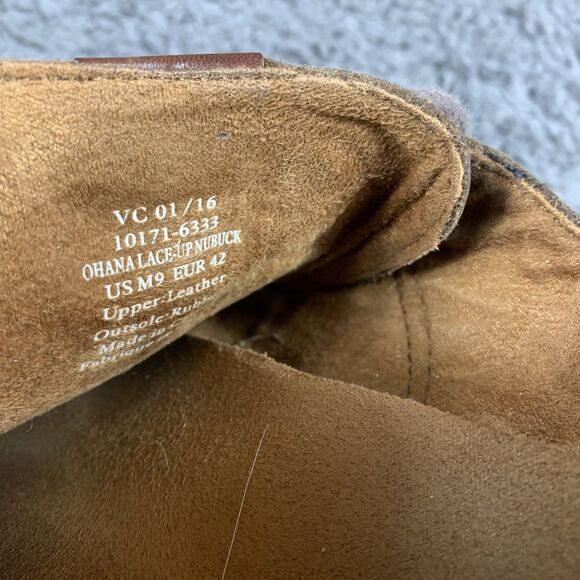 OluKai Ohana Lace Up Nubuck Men’s US Size 9 Brown Leather Shoes - Picture 8 of 8